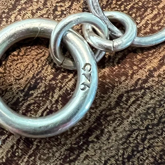 Sterling Silver .925 Heart Charm Bracelet - Picture 2 of 4